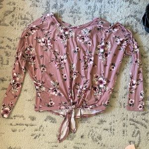 Floral tie top